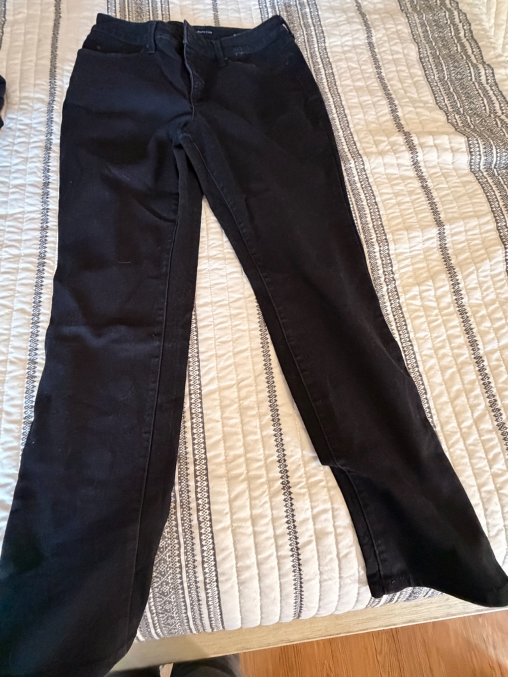 Black Charter Club Lexington Straight Jeans
